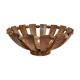 Fruit cup in olive wood vintage design