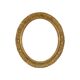 Oval Gold Baroque Frame Classic Rococo Plaster France 58x51cm