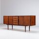 Scandinavian symmetric sideboard in rosewood Denmark 1960