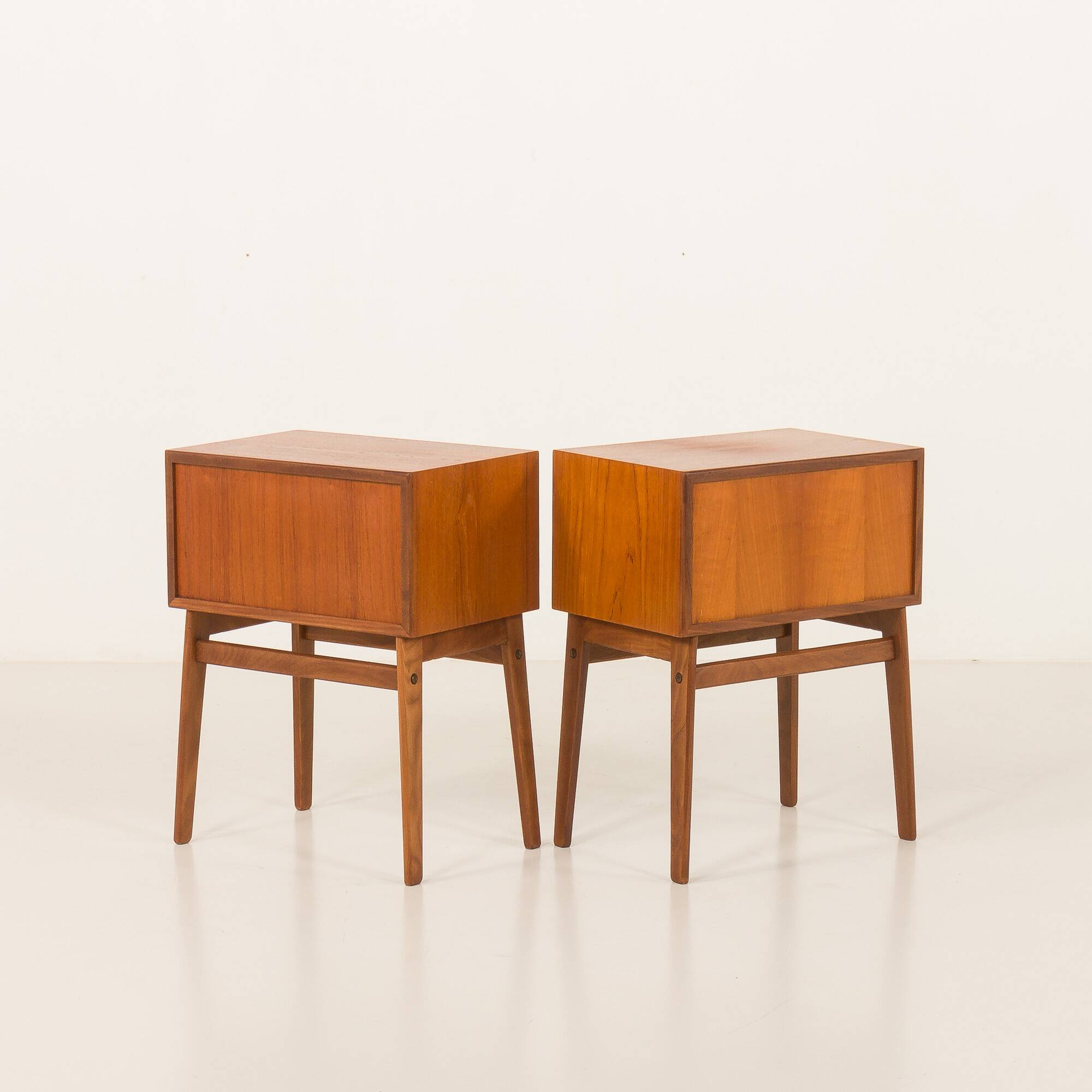 Pair of mid-century teak nightstands, Denmark 1960s