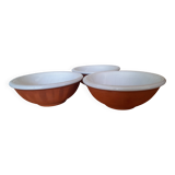 3 terracotta cups / bowls