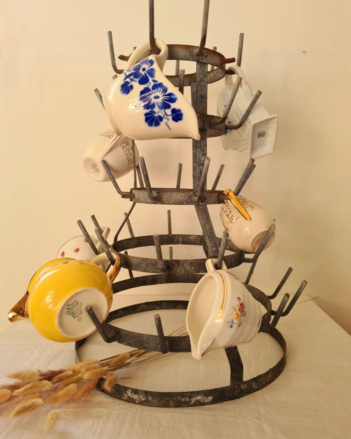 Antique bottle hedgehog