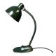 Dark green Bauhaus desk lamp