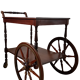 Former service with large wooden wheels