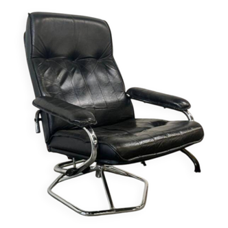 Vintage Danish leather lounge chair / armchair / single chair UNICO