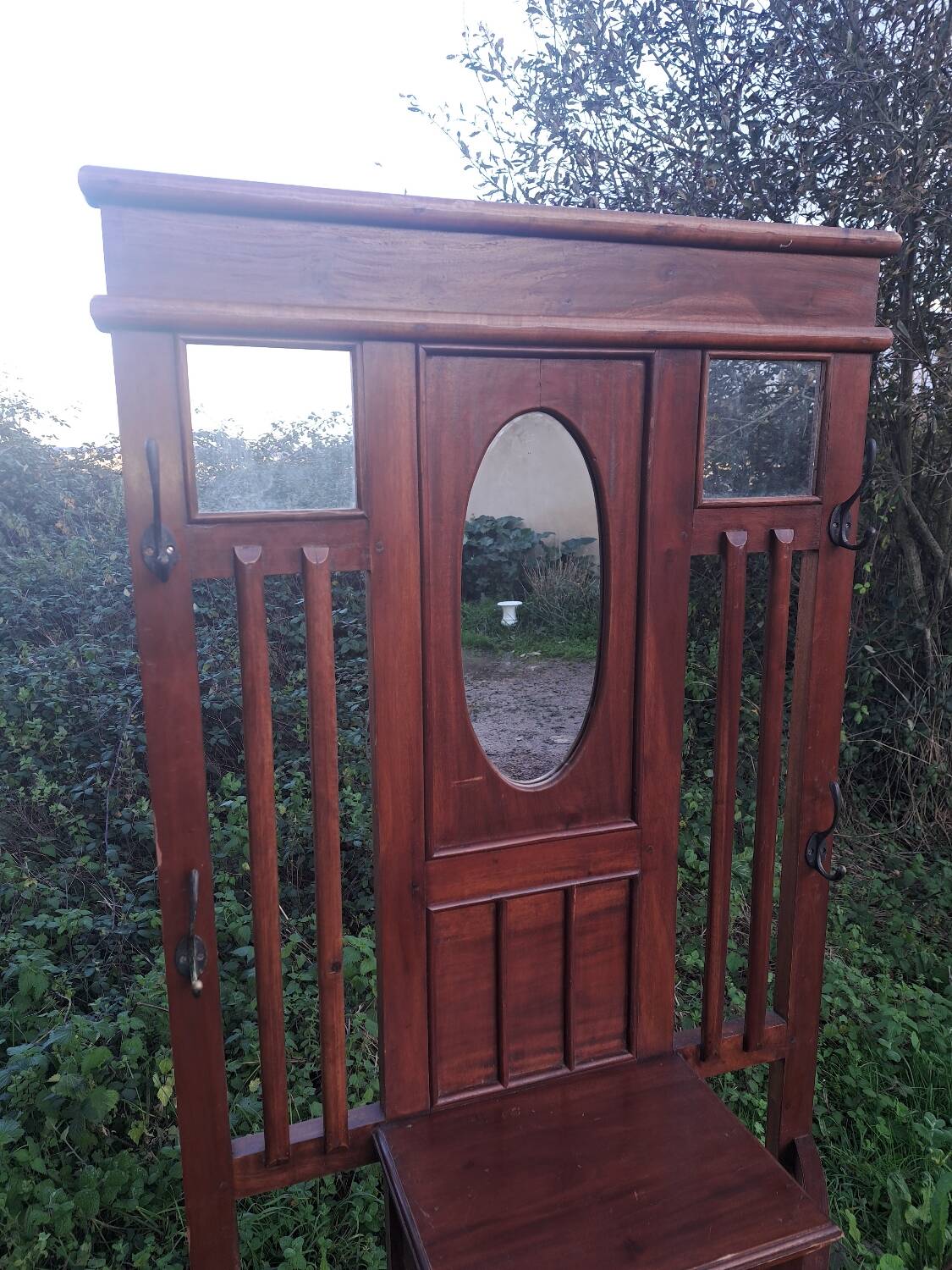 Art Deco mahogany cloakroom