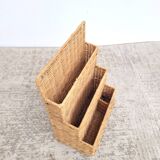 Rattan mail holder