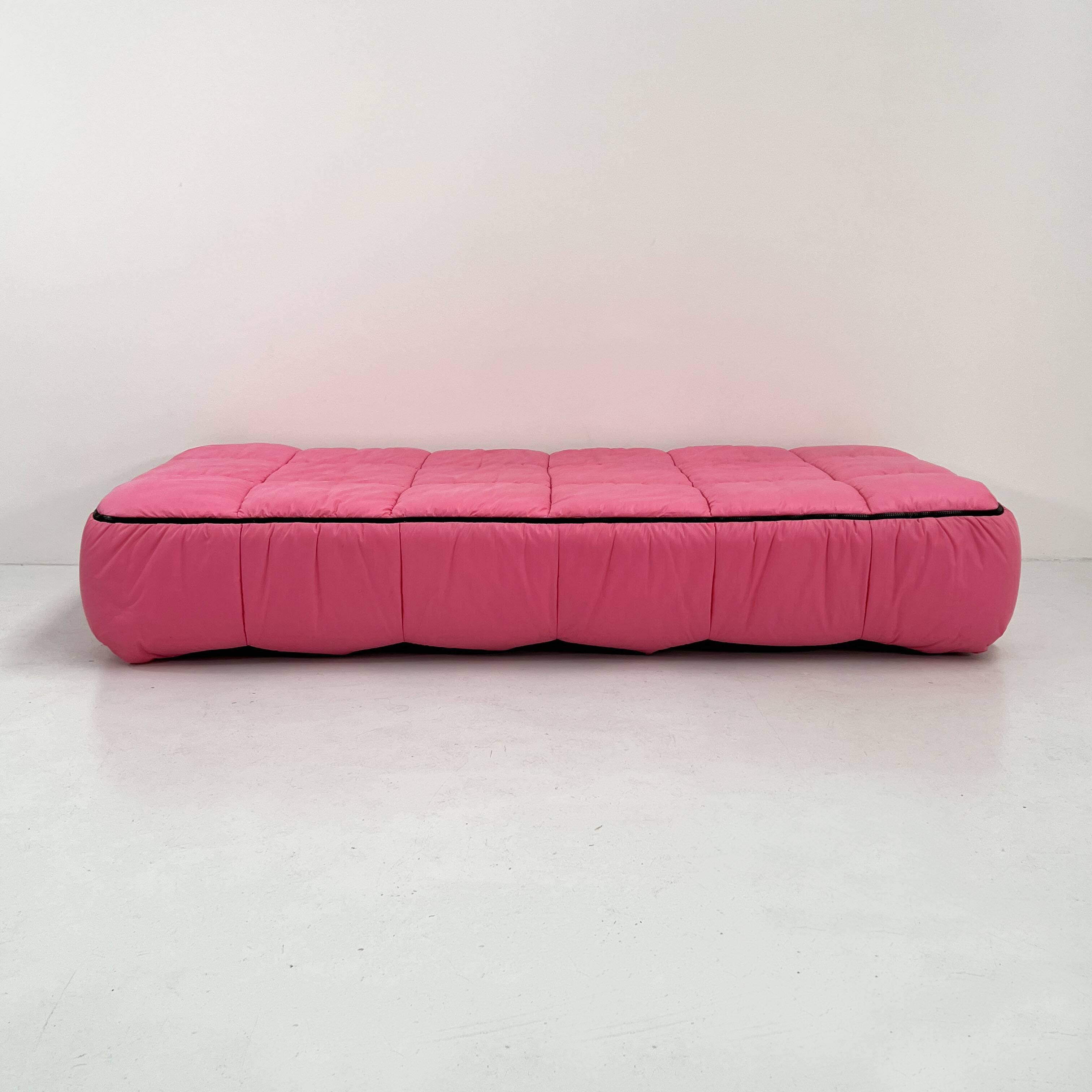 Canapé-lit rose par Cini Boeri pour Arflex, 1970