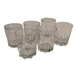 Set of water glasses or vintage spirits