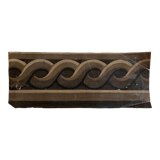 Oil on canvas neo classical fragment of décor frieze in trompe l'oeil 19th greek revival