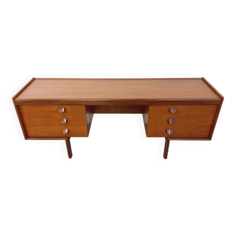 Vintage Scandinavian style dressing table sideboard from the 60s in teak, signed White & Newton