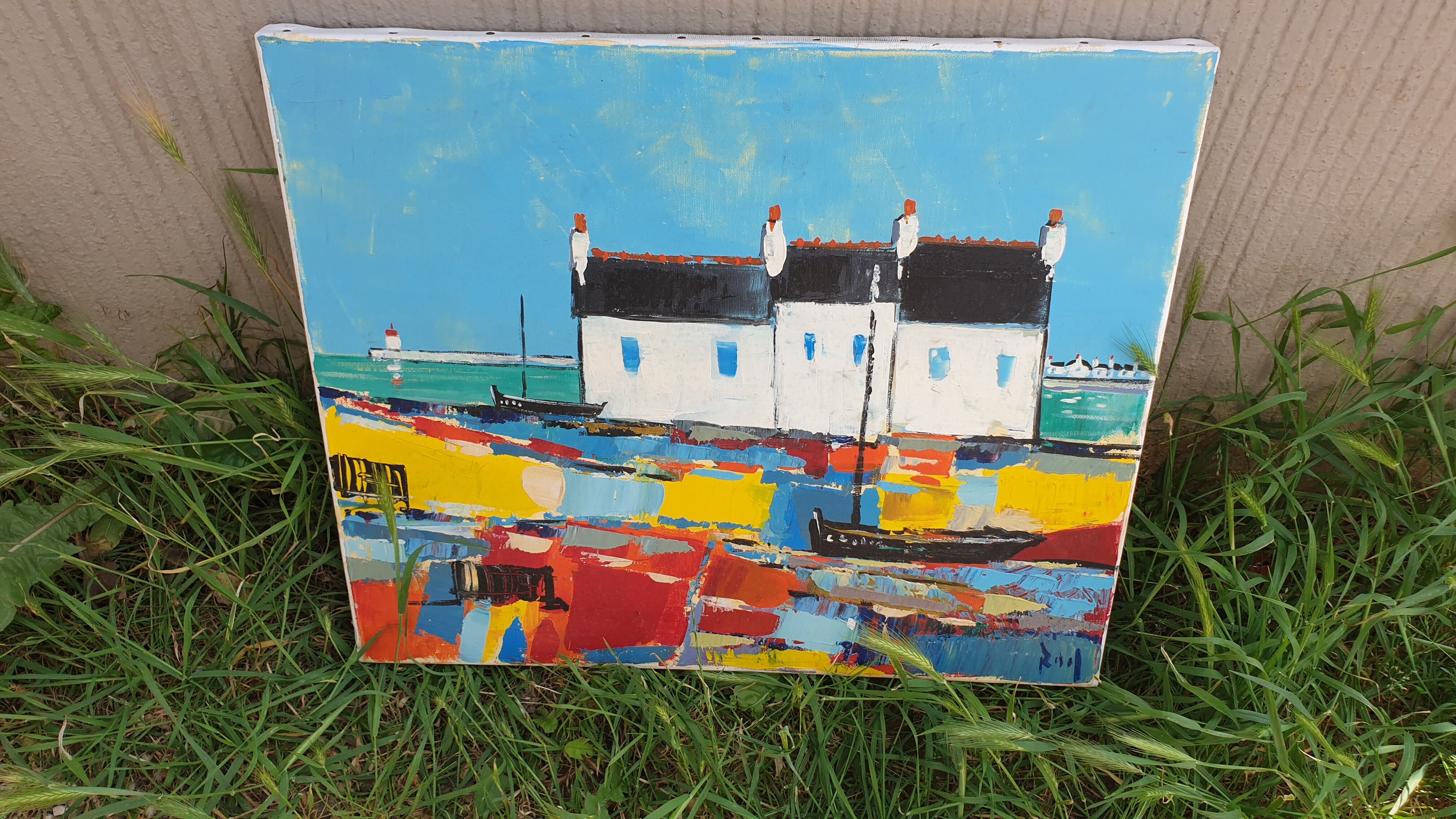 Oil on canvas Breton coast