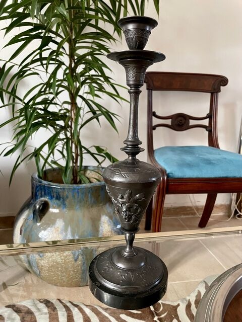 Cast iron candle holder Napoleon III