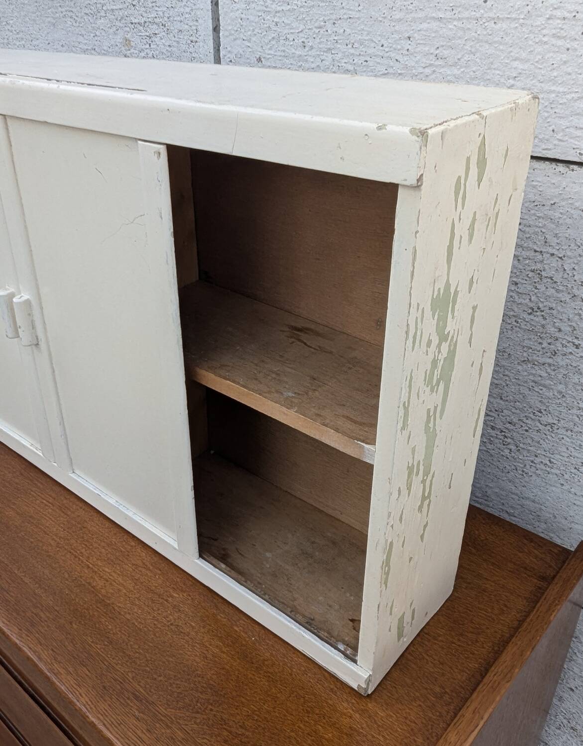 vintage wooden bathroom cabinet mirror