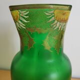 Legras art nouveau vase daisy decor