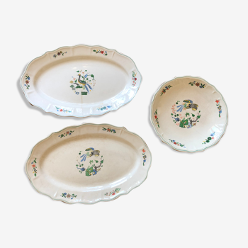 3 dishes in Salins earthenware