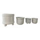 Série de 4 cache pot vintage en céramique
