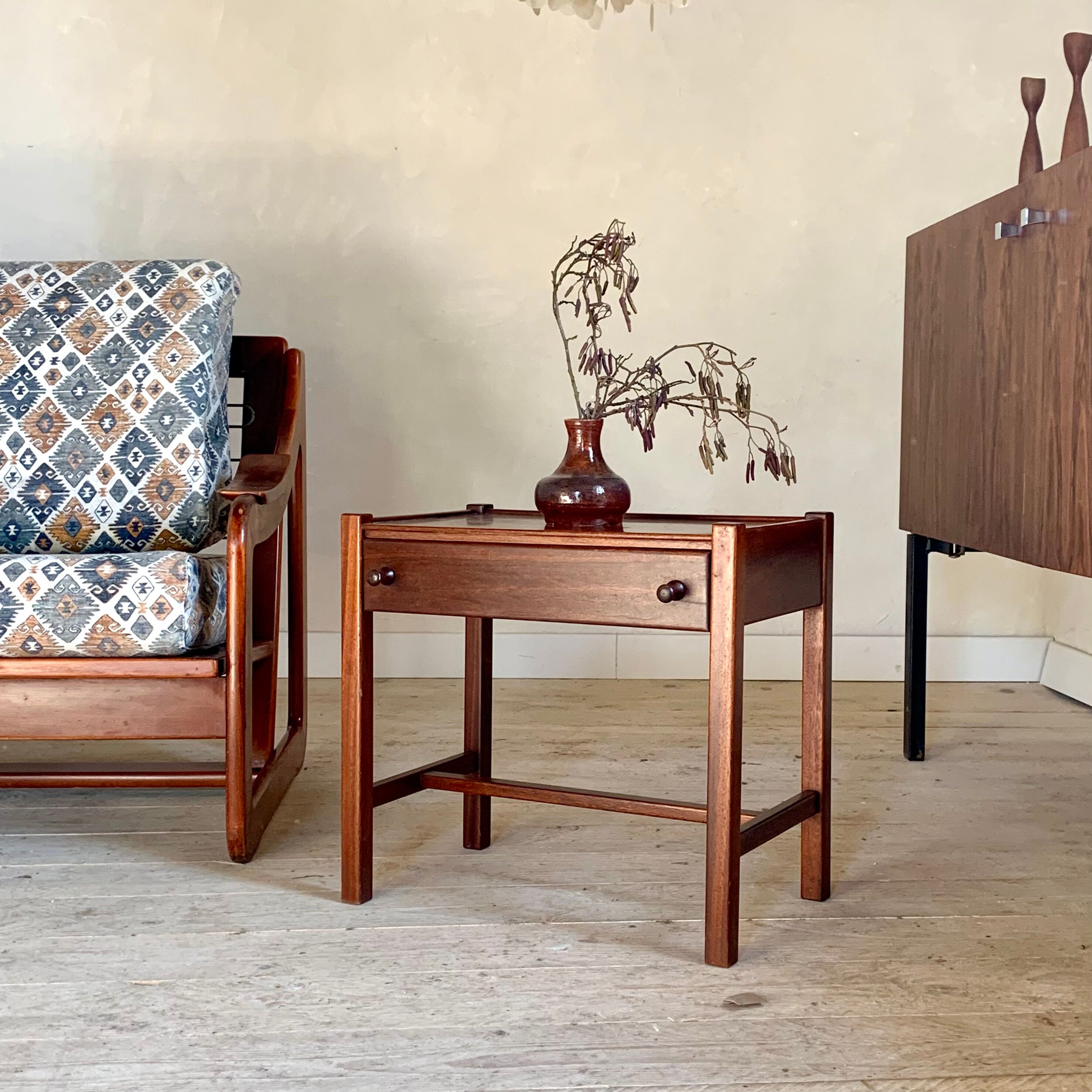 Vintage bedside table by jacques hauville