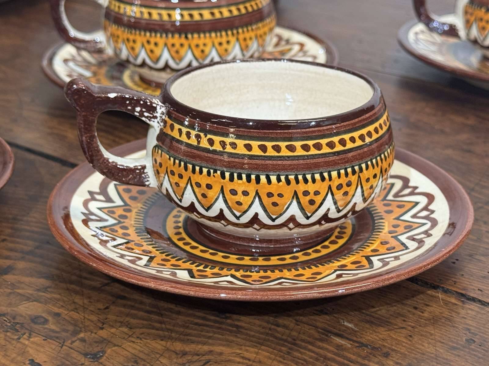 Quimper earthenware service from the 1930s-40s.