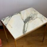 Brass marble coffee table