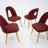 1960s Antonin Suman set of four dining chairs, Czechoslovakia