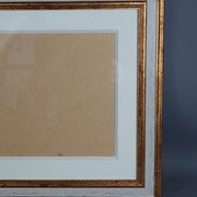 Frame gilded wood gold leaf 35,5x29,5 cm, foliage 30,5x24,5 cm + SB glass