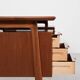 Midcentury Danish desk known Model 75 in teak by Omann Jun 1960s