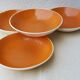 4 Assiettes creuses corail salins Deauville