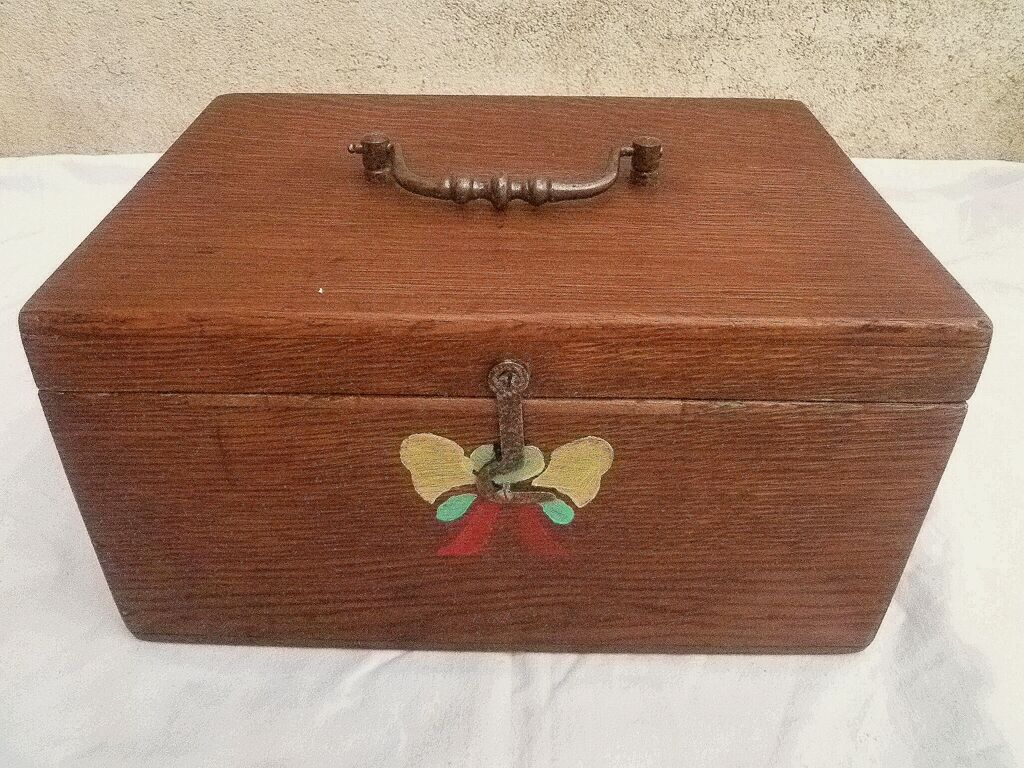 Antique sewing box, vintage