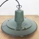Industrial Green Enamel Cage Pendant Light, 1960s