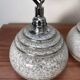 Pair of ceramic and glass wall sconces