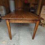 Large solid oak farmhouse table with two drawers 260 cm x 100 cm