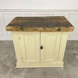 Small workbench 1900 light beige patina