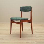 Set of six teak chairs, Danish design, 1960s, manufacture: N. & K. Bundgaar
