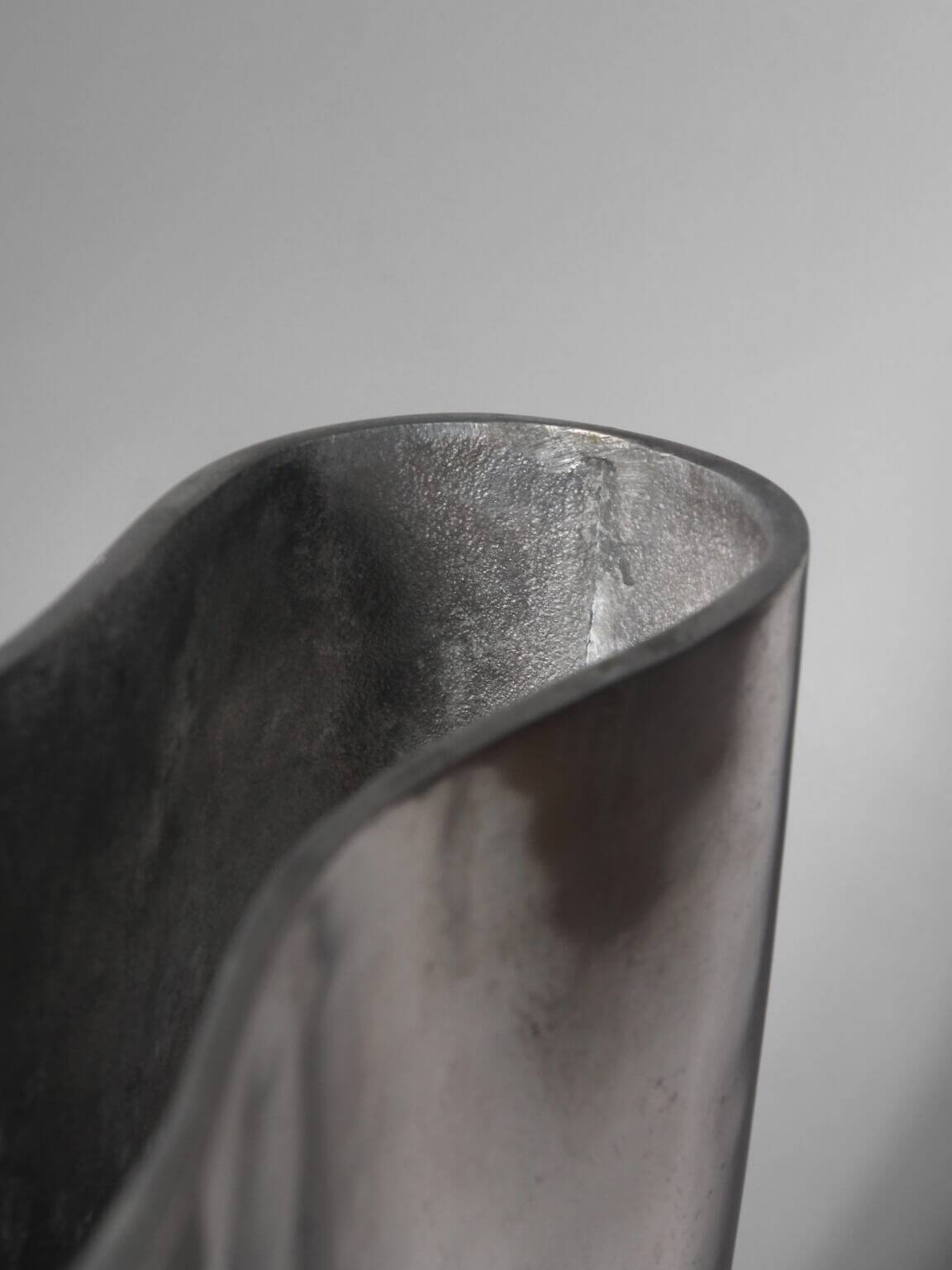 Polished Aluminum “Anatomi” Large Vase