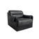 Black leather lounge chair by Dreipunkt, 1970s