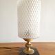 Pair lamp of nightstands in marble, brass and glass Harlequin
