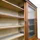 Vintage industrial wooden display cabinet / cupboard / laboratory cabinet