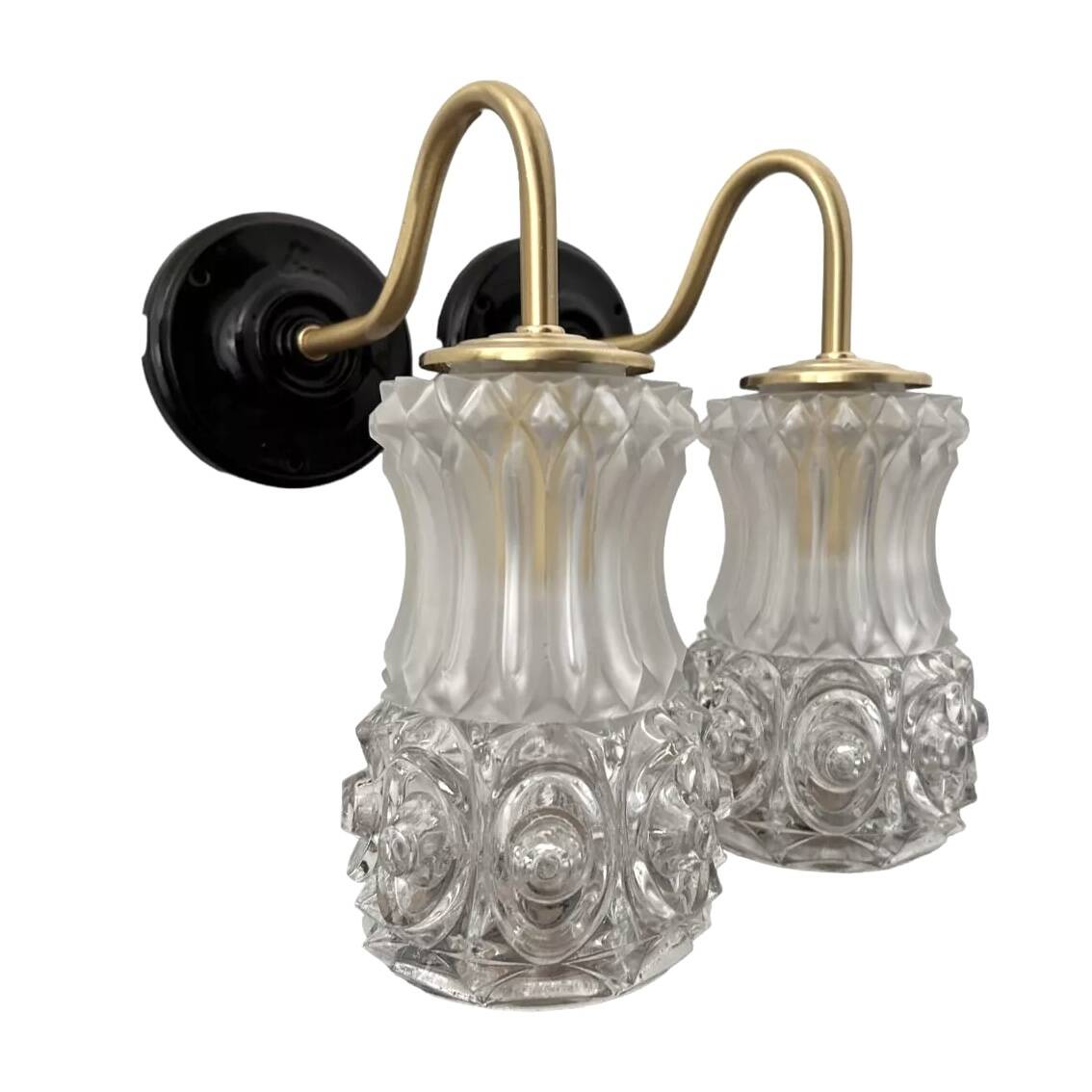 Art Deco glass wall lights