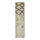 3x10 Cream & Brown Vintage Kilim Runner Rug, 81x306Cm