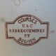 Former lens plate by Digoin Sarreguemines: horse racing