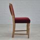 1970s, set of 6 Danish dinning chairs, very good condition, oak wood.
