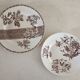 2 assiettes terre de fer E. Bourgeois et Salins
