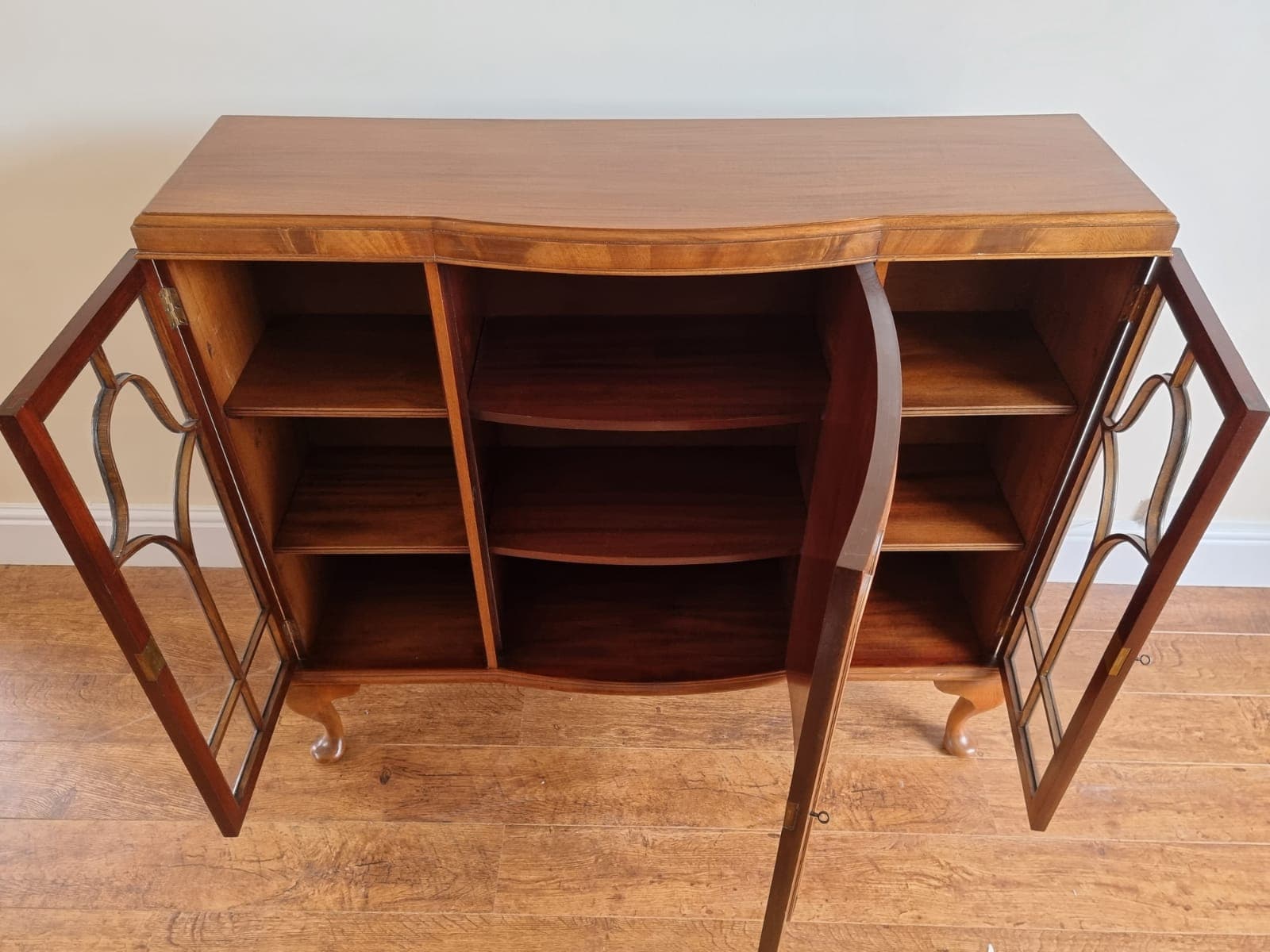 Antique queen anne style bookcase