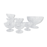Crystal dessert service