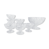 Crystal dessert service