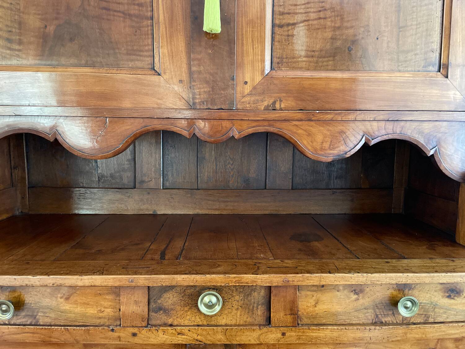 Empire-style cherry wood two-piece buffet