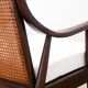 Fauteuil vintage en cannage - Restauré - Assise neuve