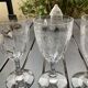 4 verres à eau saint louis . Model massenet à côtes vénitiennes