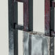 Postmodern Throne Chair in Black Lacquered Wood, Iron Sh